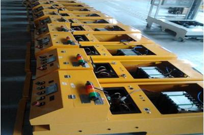 An automobile factory in North China Engine assembly line AGV